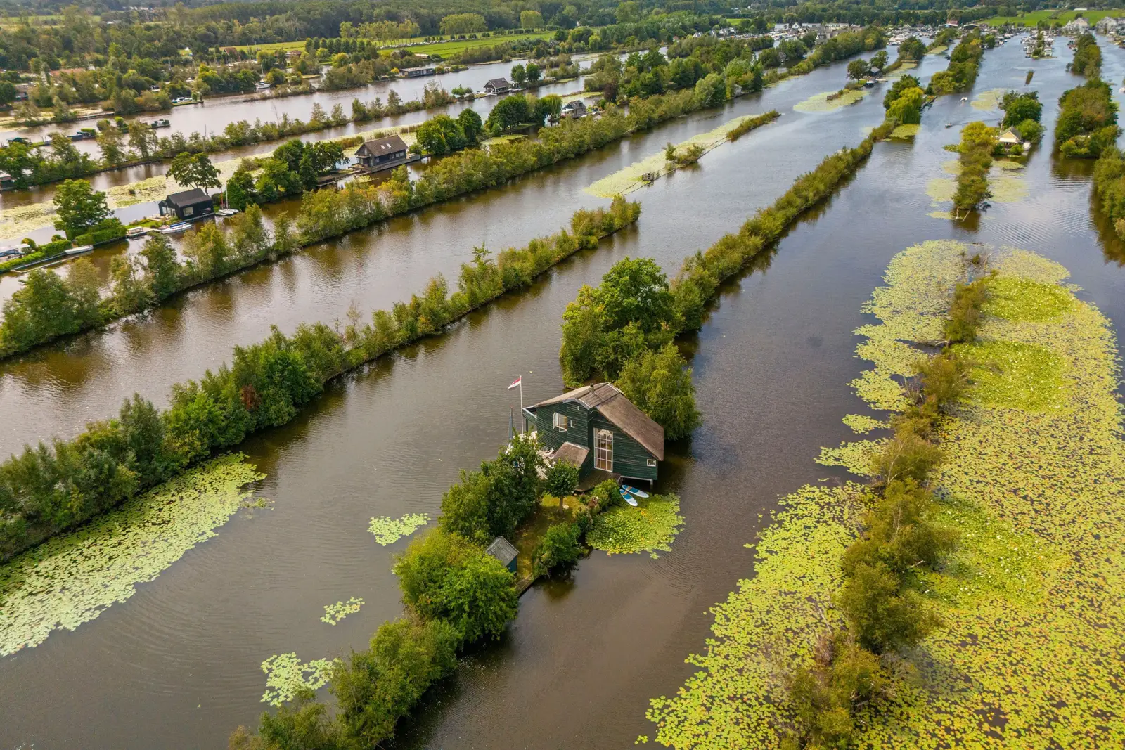 Zomerhuis De Braamakkers, Breukelen – luchtfoto van de omgeving