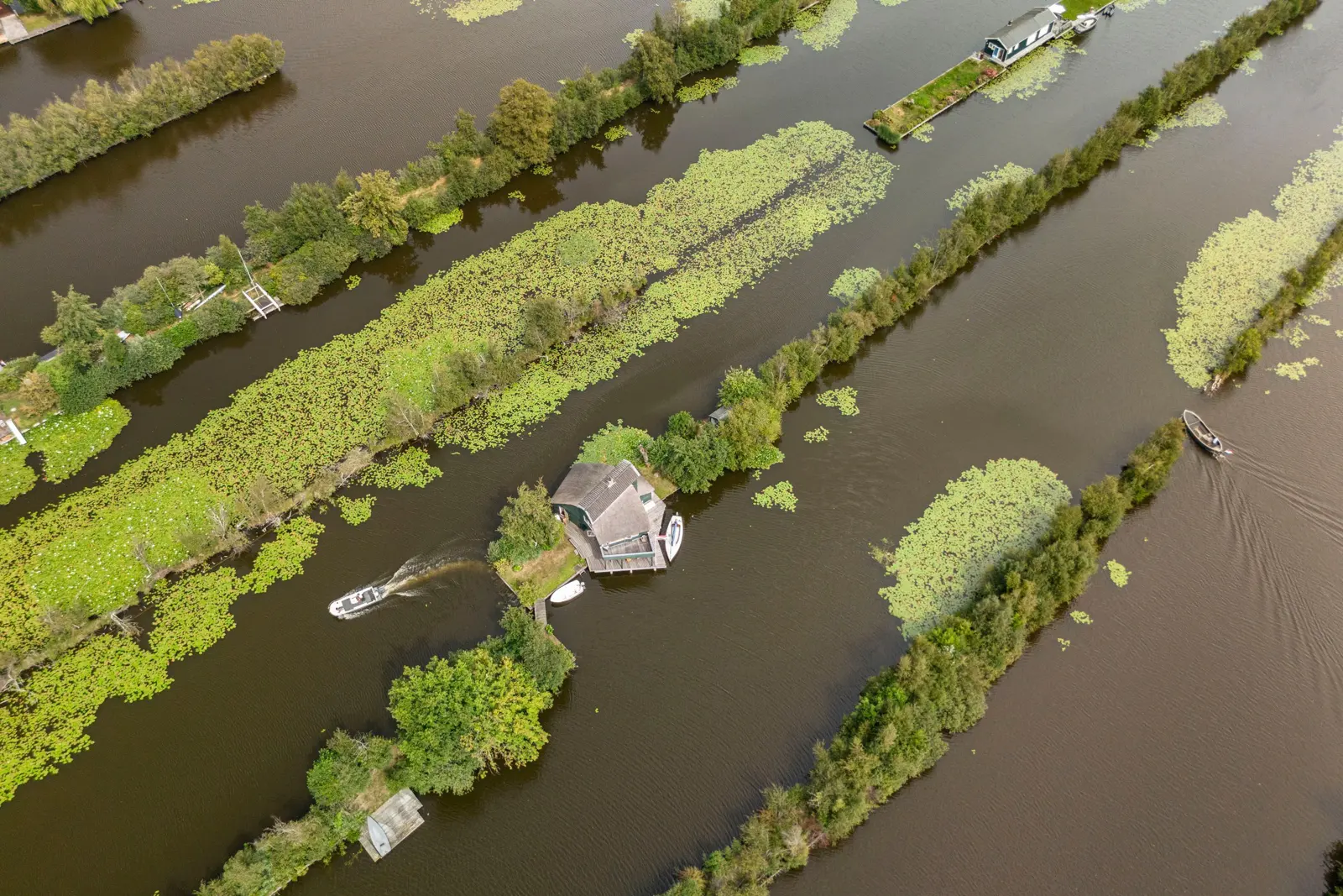 Zomerhuis De Braamakkers, Breukelen – luchtfoto van de legakkers